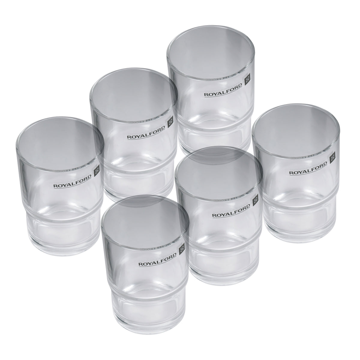 226 Ml 6 Pieces Glass Tumbler Set, Premium Quality Glassware, Lead Free Glass, Sturdy And Creative Design, Crystal Clear Construction, Dishwasher Safe Clear 226ml