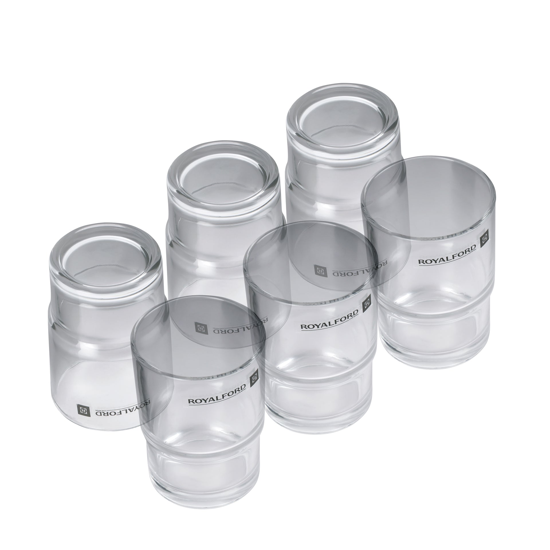 226 Ml 6 Pieces Glass Tumbler Set, Premium Quality Glassware, Lead Free Glass, Sturdy And Creative Design, Crystal Clear Construction, Dishwasher Safe Clear 226ml