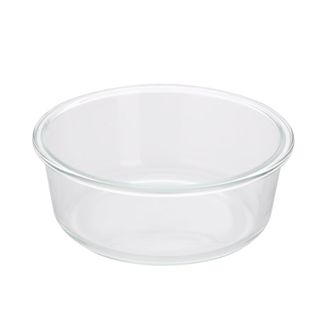 Rectangular Glass Food Container With Bamboo Lid Clear 650ml