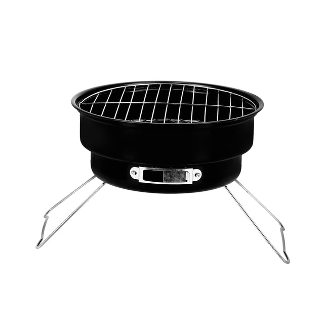 Round Bbq Stand Grill Black/Silver 26.5x24cm
