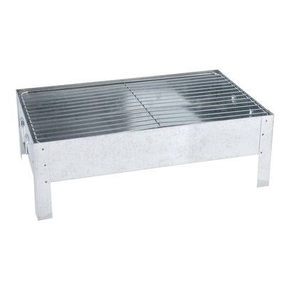 Bbq Stand With Grill Silver 44.5x26.5cm