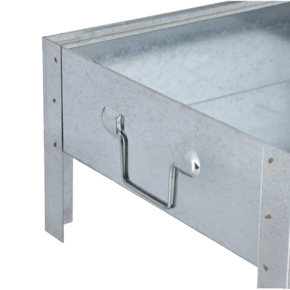Bbq Stand With Grill Silver 44.5x26.5cm
