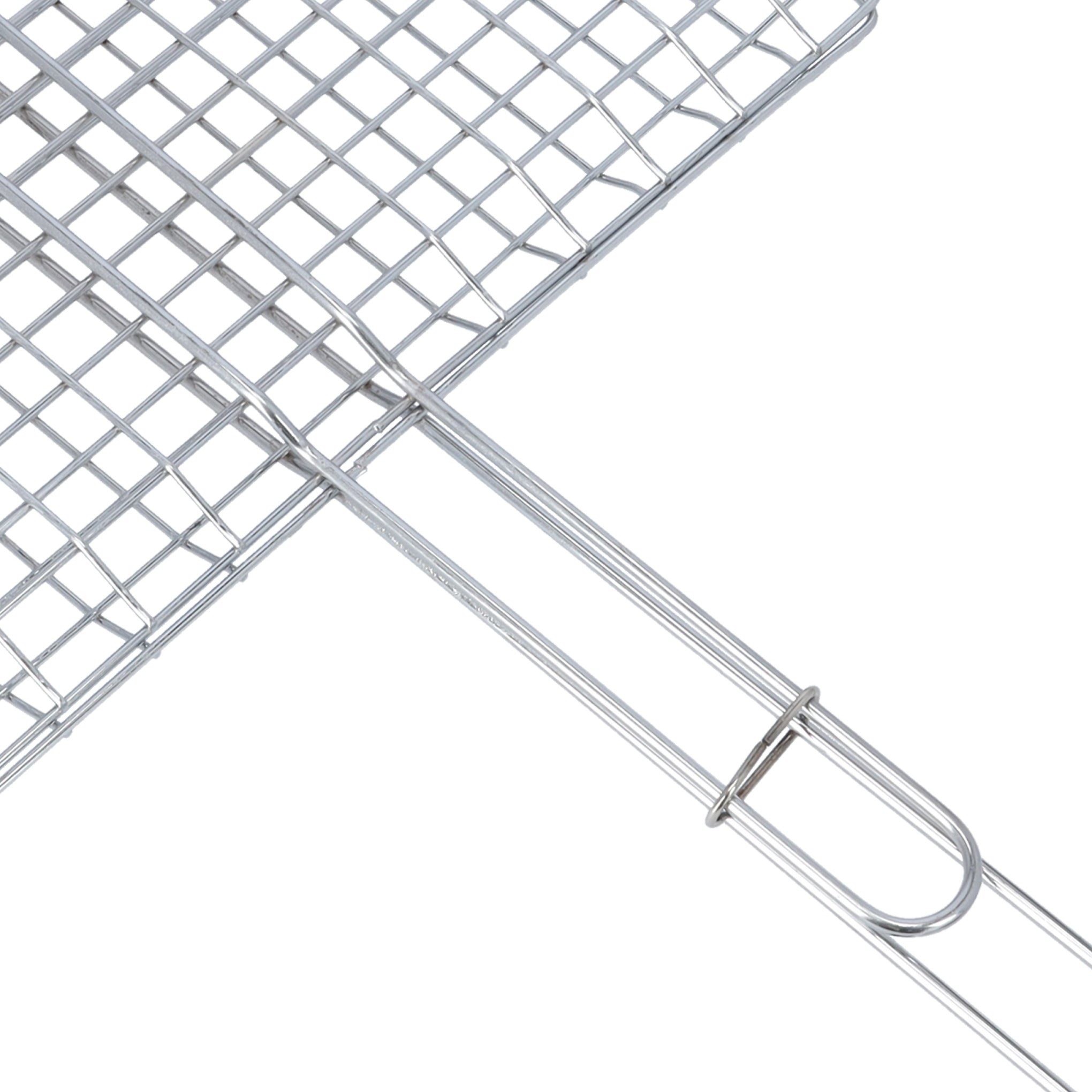 Foldable Portable Stainless Steel Barbecue Grill Indoor And Outoor Silver/Red 30x40x70cm