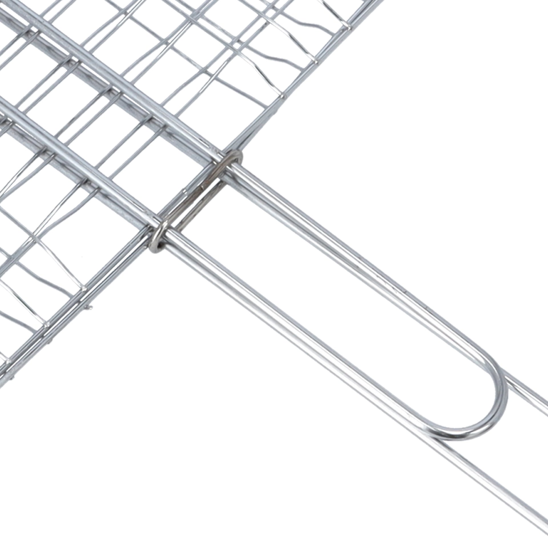 Bbq Grill Chromium Plated Iron 40X26X60Cm Multicolor Silver/Red 40x26x60cm