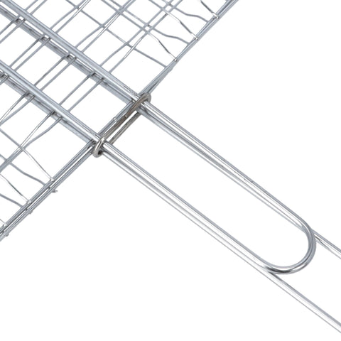 Bbq Grill Chromium Plated Iron 40X26X60Cm Multicolor Silver/Red 40x26x60cm