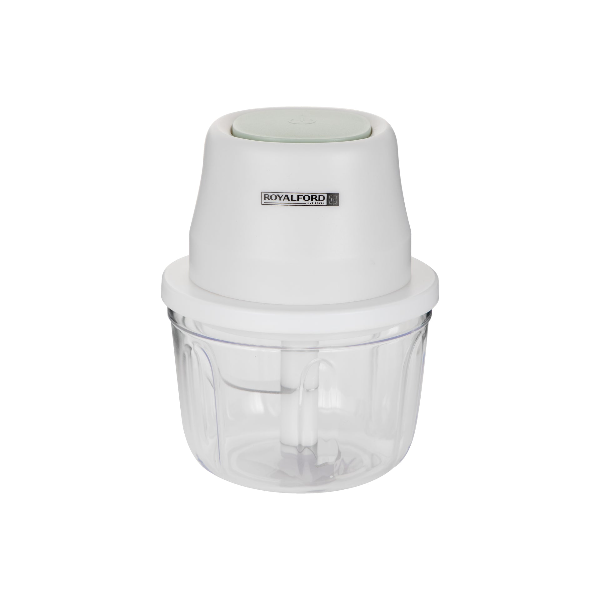 Portable Mini Food Processor, 250ml PP & PET Bowl, RF10411 | Rechargeable Food Processor with USB Cable | Swirl Sharpe Blade | One-Touch Button | 1300mAh Battery