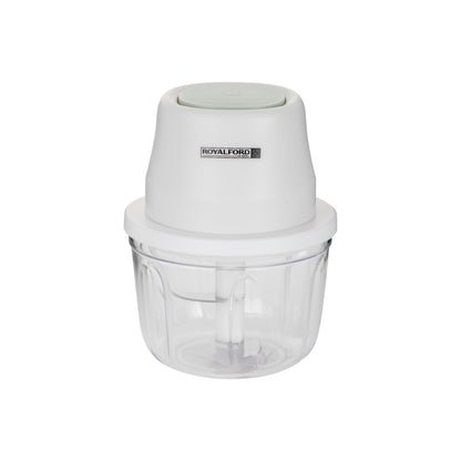 Portable Mini Food Processor, 250ml PP & PET Bowl, RF10411 | Rechargeable Food Processor with USB Cable | Swirl Sharpe Blade | One-Touch Button | 1300mAh Battery