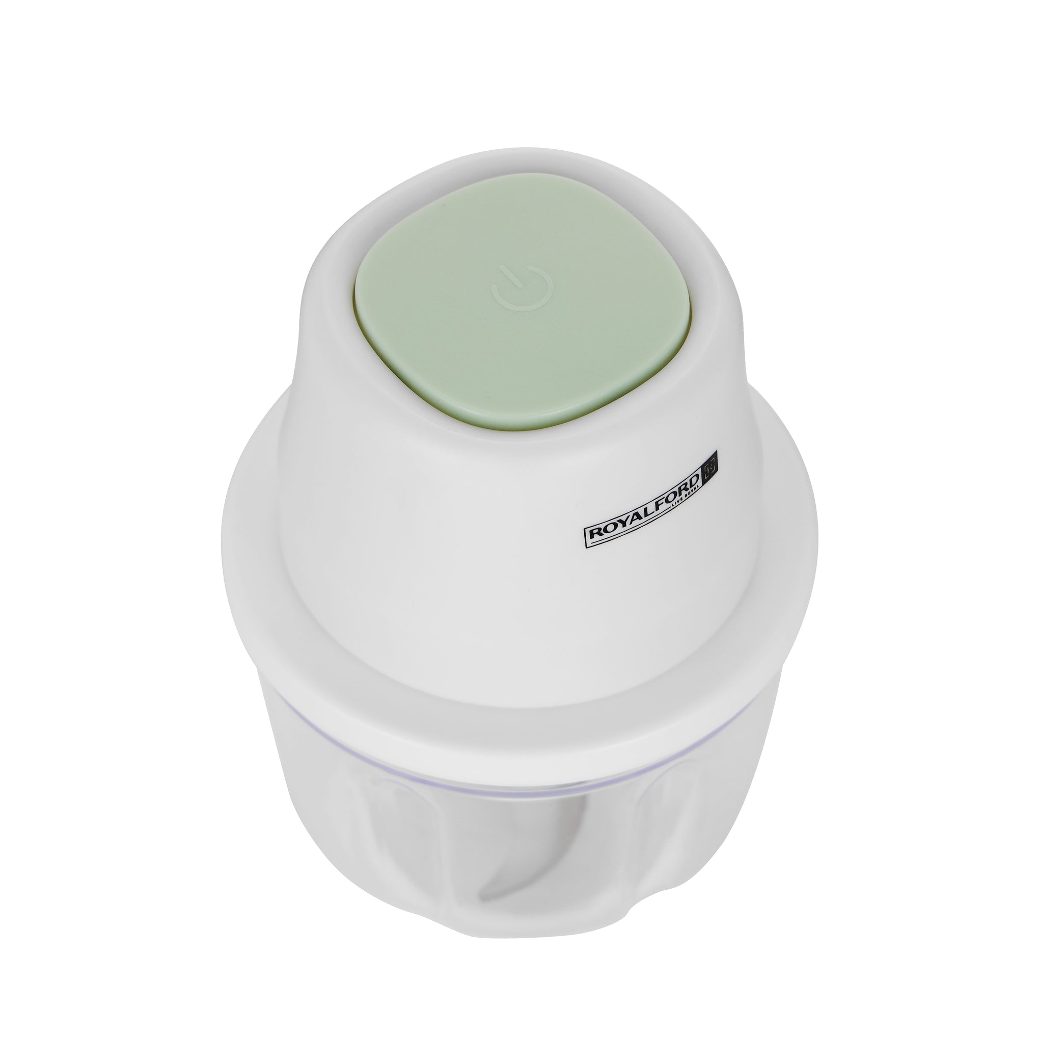 Portable Mini Food Processor, 250ml PP & PET Bowl, RF10411 | Rechargeable Food Processor with USB Cable | Swirl Sharpe Blade | One-Touch Button | 1300mAh Battery