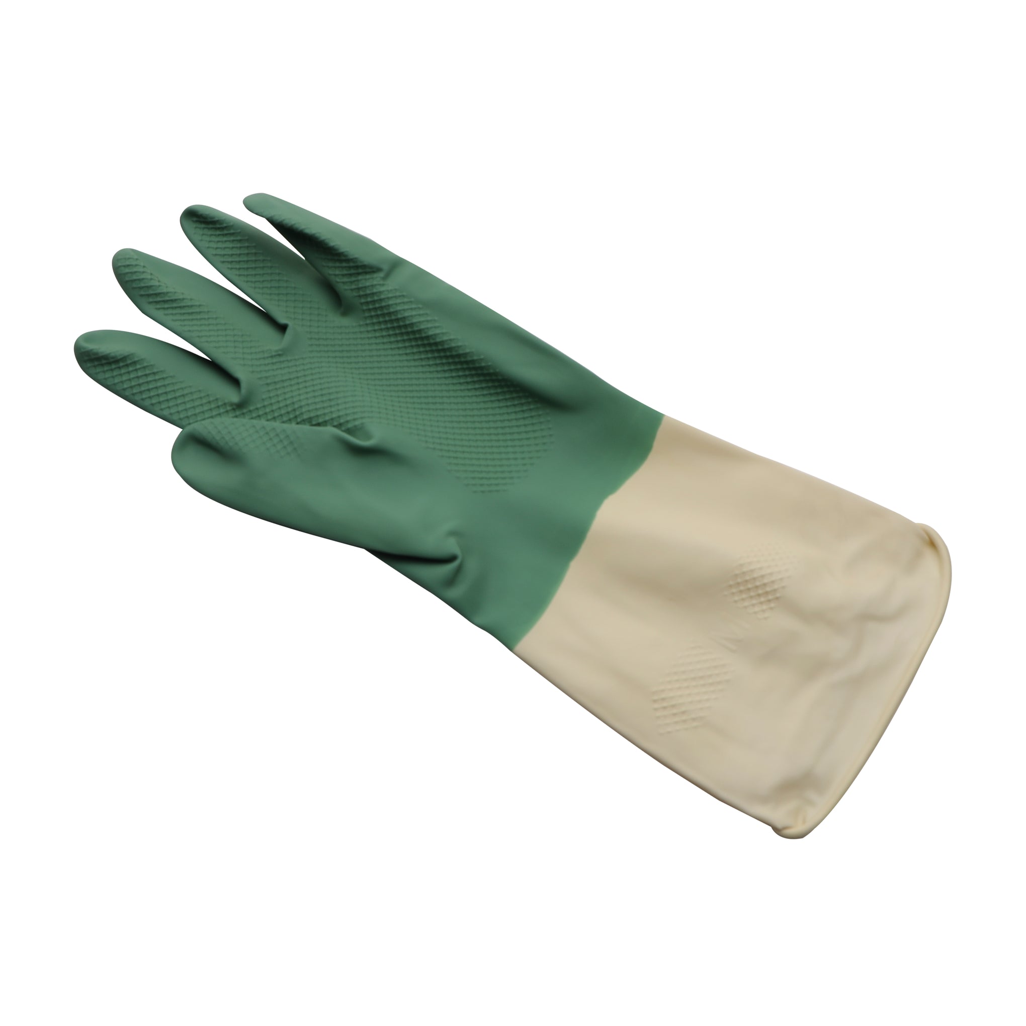 Royalford Cleaning Gloves, Natural Latex Comfortable Gloves, RF10491 2pcs Reusable Convenient Grip Gloves Non-Slip Surface & Long Sleeves MULTICOLOR