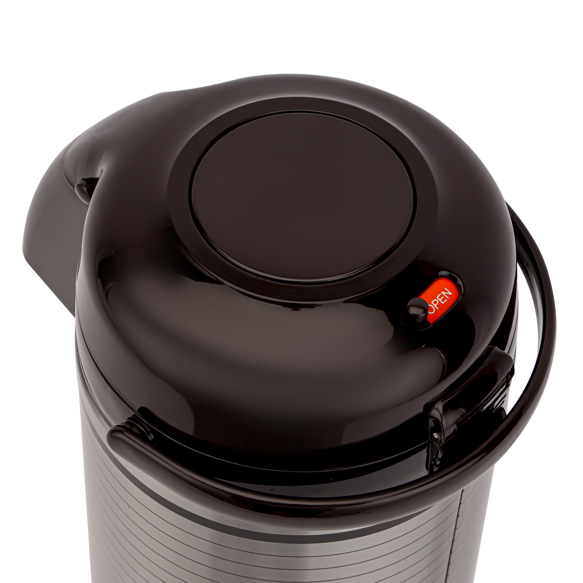Airpot Flask, 3L, Double Wall Vacuum Insulation| RF10501 | Asbestos-Free Glass Inner | 360 Rotating Base; Splash-Proof Nozzle | Portable And Leak-Resistant | Keep Drinks Hot Or Cold for Hours Dark Brown/Silver 3.0Liters