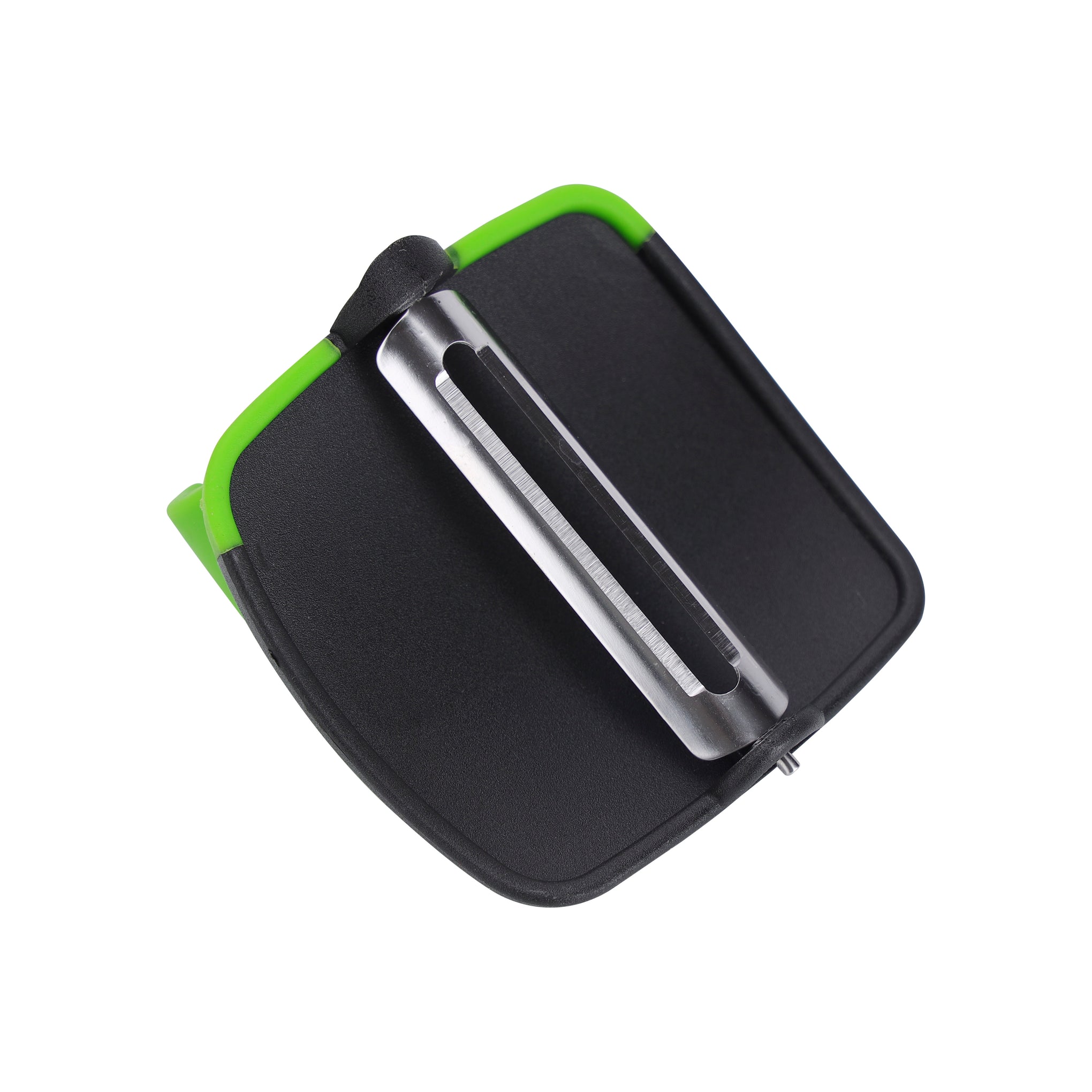 Plam Peeler with Finger Grip Fruit Peeler RF10510 Kitchen Vegetable Peeler Hand Fruit Peeler with Comfortable Rubber Finger Grip for Pumpkin Carrot Cucumber Potato Peeling Green/Black