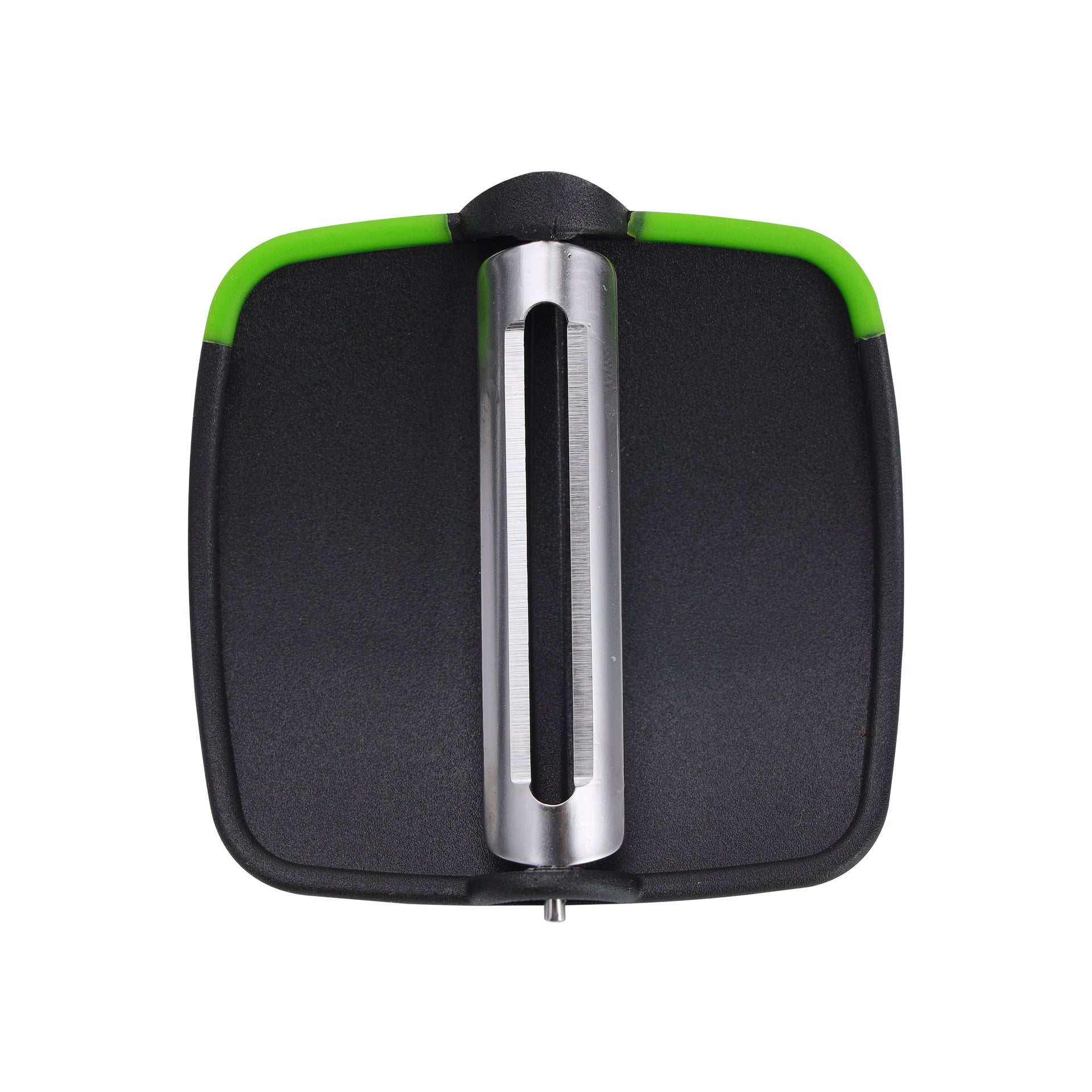 Plam Peeler with Finger Grip Fruit Peeler RF10510 Kitchen Vegetable Peeler Hand Fruit Peeler with Comfortable Rubber Finger Grip for Pumpkin Carrot Cucumber Potato Peeling Green/Black