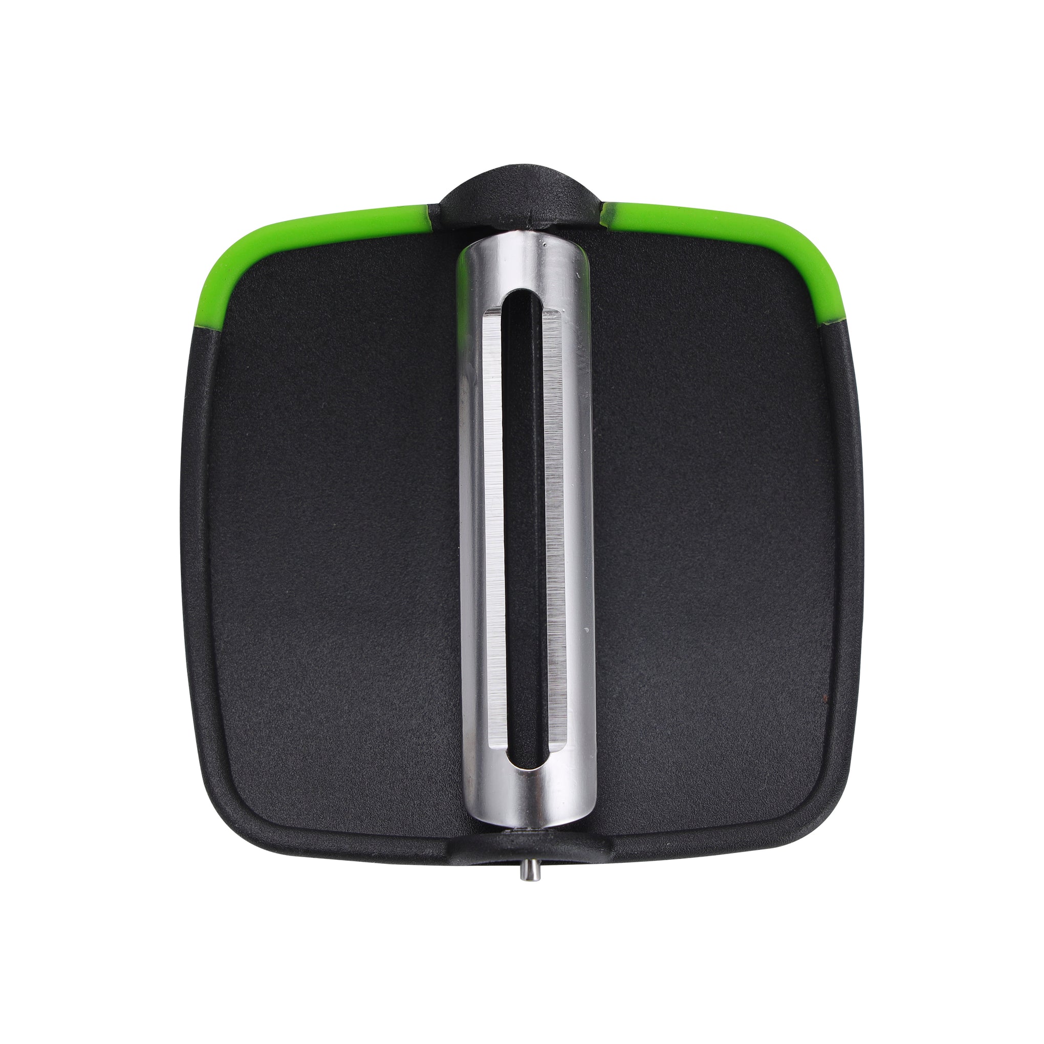 Plam Peeler with Finger Grip Fruit Peeler RF10510 Kitchen Vegetable Peeler Hand Fruit Peeler with Comfortable Rubber Finger Grip for Pumpkin Carrot Cucumber Potato Peeling Green/Black