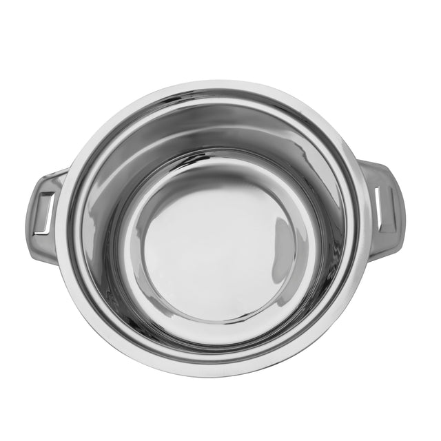 Galaxy Double Wall SS Hot Pot Silver