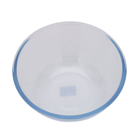 RoyalFord Round Borosilicate Glass Bowl, 4.45L Serving Bowl, RF10567 Large Clear Serving Bowl Eco Friendly & Durable Mixing Bowl All Purpose Bowl For Salads, Desserts, Fruit, & More, Transparent