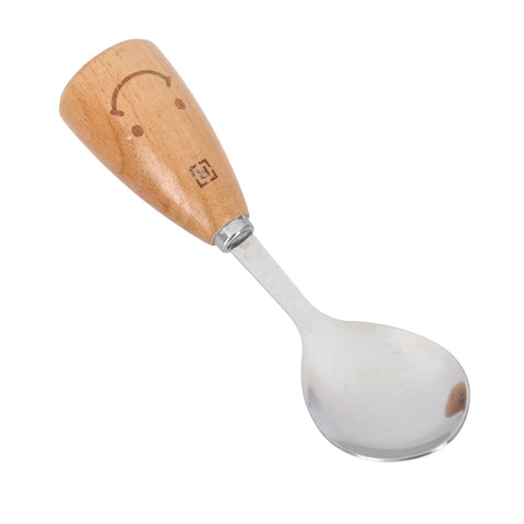 Table Spoon, Stainless Steel with Wooden Handle | RF10664 | Food Grade Spoon for Dessert, Dinner, Mixing, Cooking | Table Spoon for Home & Restaurant