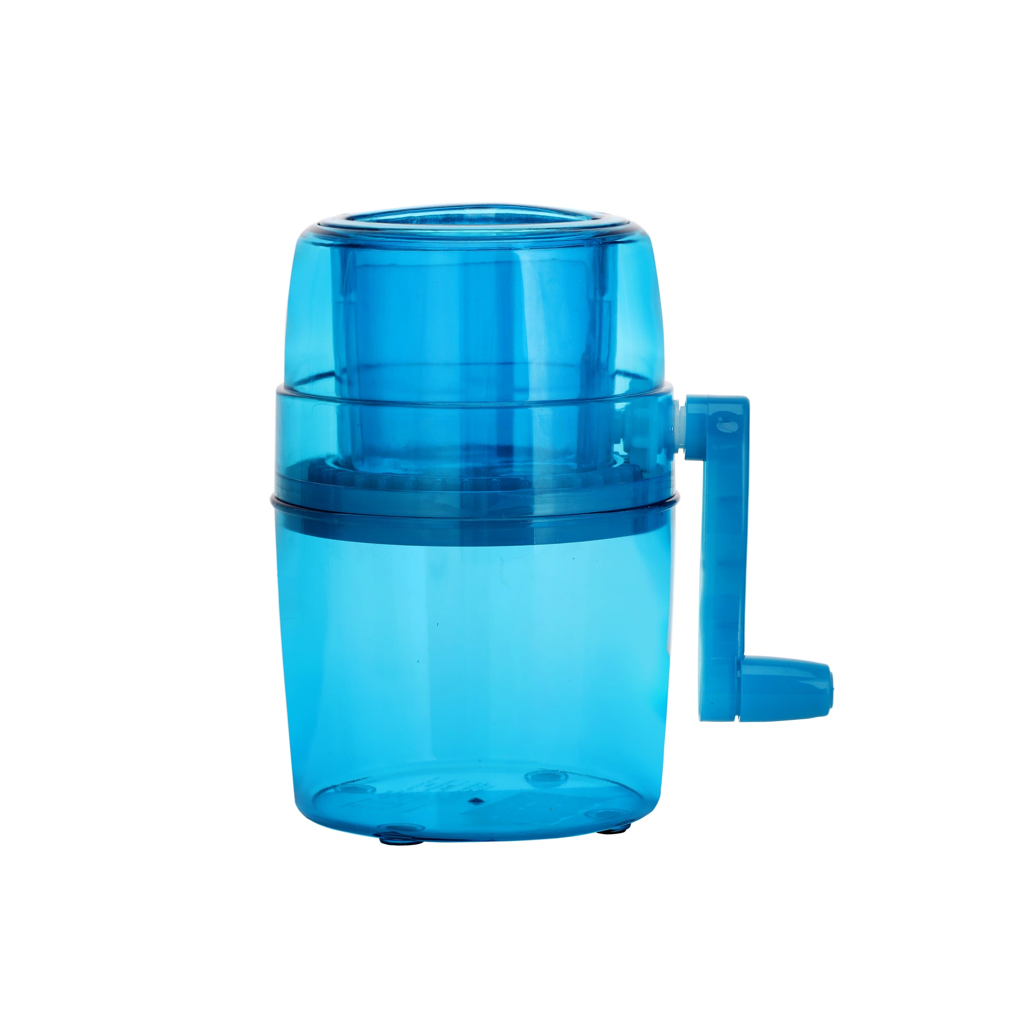 Manual Ice Crusher Rotary Ice Crusher Machine Premium Quality Ice Crusher For Smoothies Blue 14.3x14.3x15.5cm