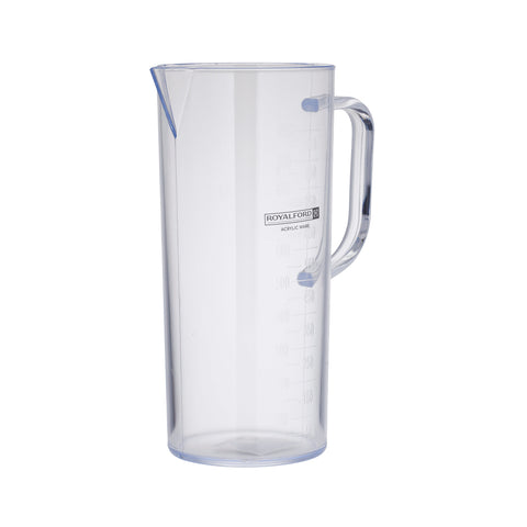 RoyalFord Acrylic Measuring Jug, 1L Capacity, Freezer Safe, RF10848 Juice Measuring Jug Transparent Measuring Jug For Home, Cafes, Restaurants, Bars Multi Purpose Bpa Free