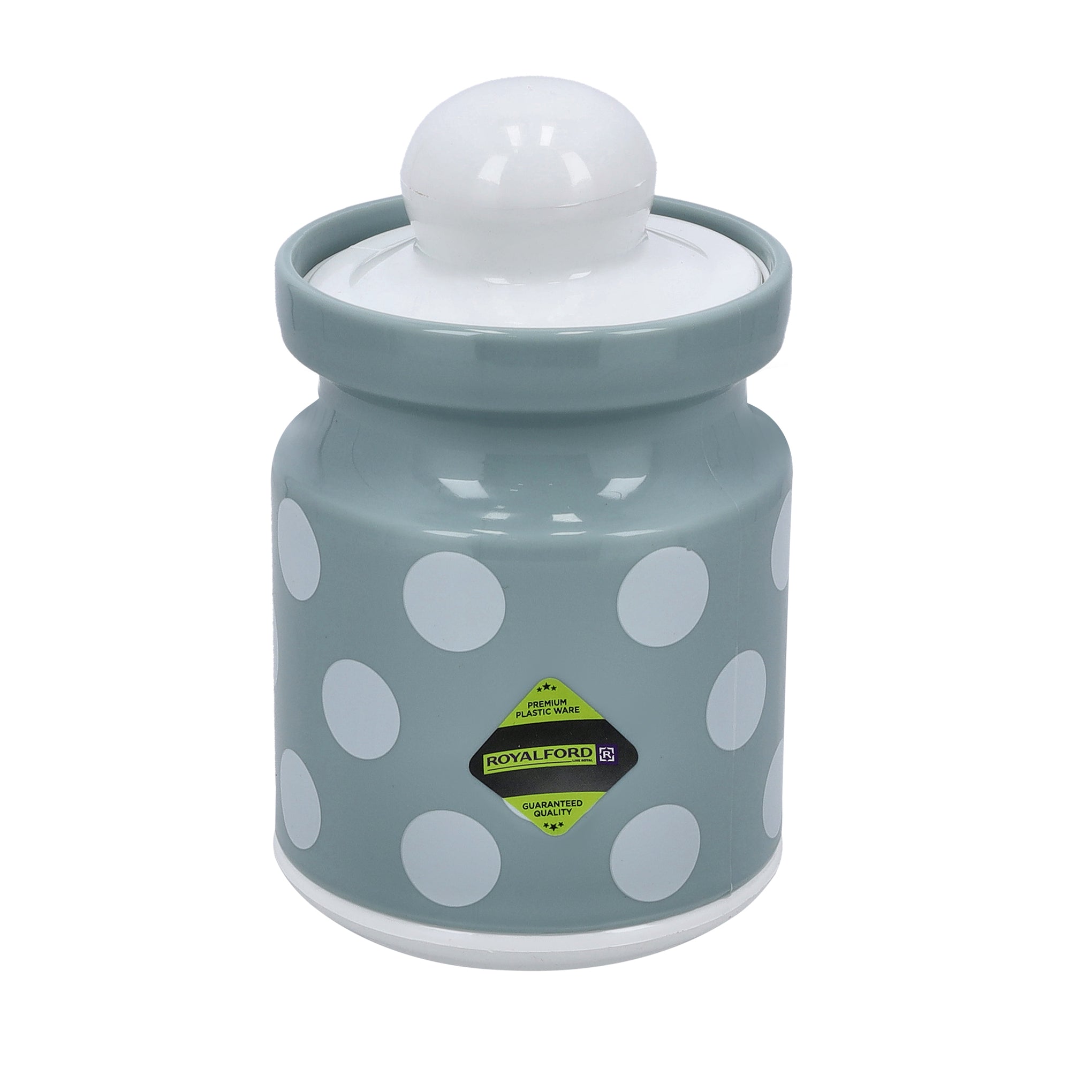 Classic Spice Jar, RF10875, 1.5L Plastic Jar with Lid | BPA-Free Food Cereal Air-Tight Containers | Ideal For Flour, Sugar, Coffee, Candy, Spice Jars Grey