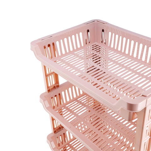 4-Layer Vegetable Multi-Purpose Storage Rack| Stand For Fruits And Vegetables Beige