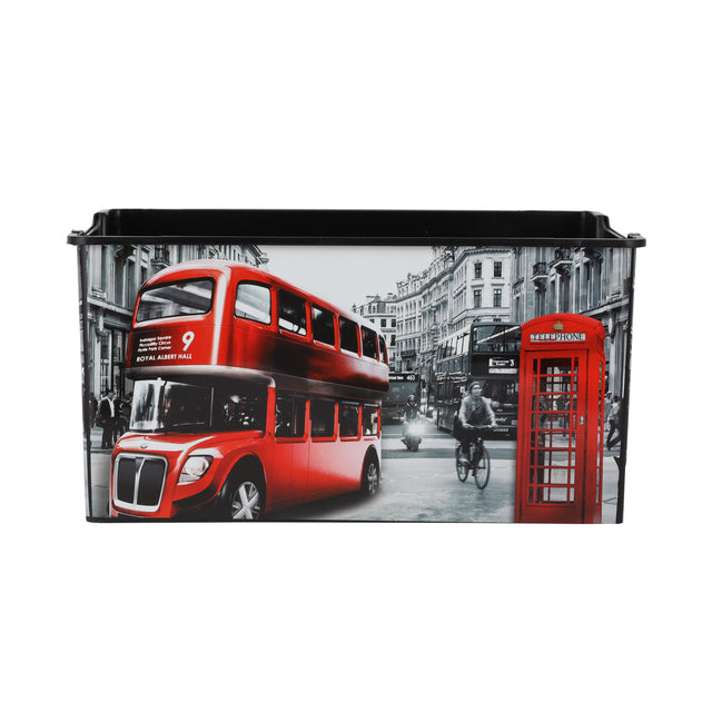 Royalford Kids Patterned Storage Box- Rf10907 Multi-Purpose Utility Box With Handles Break-Resistant, Light-Weight, Durable, Portable And Stylish Assorted Colour and Design 37x29x18.5cm