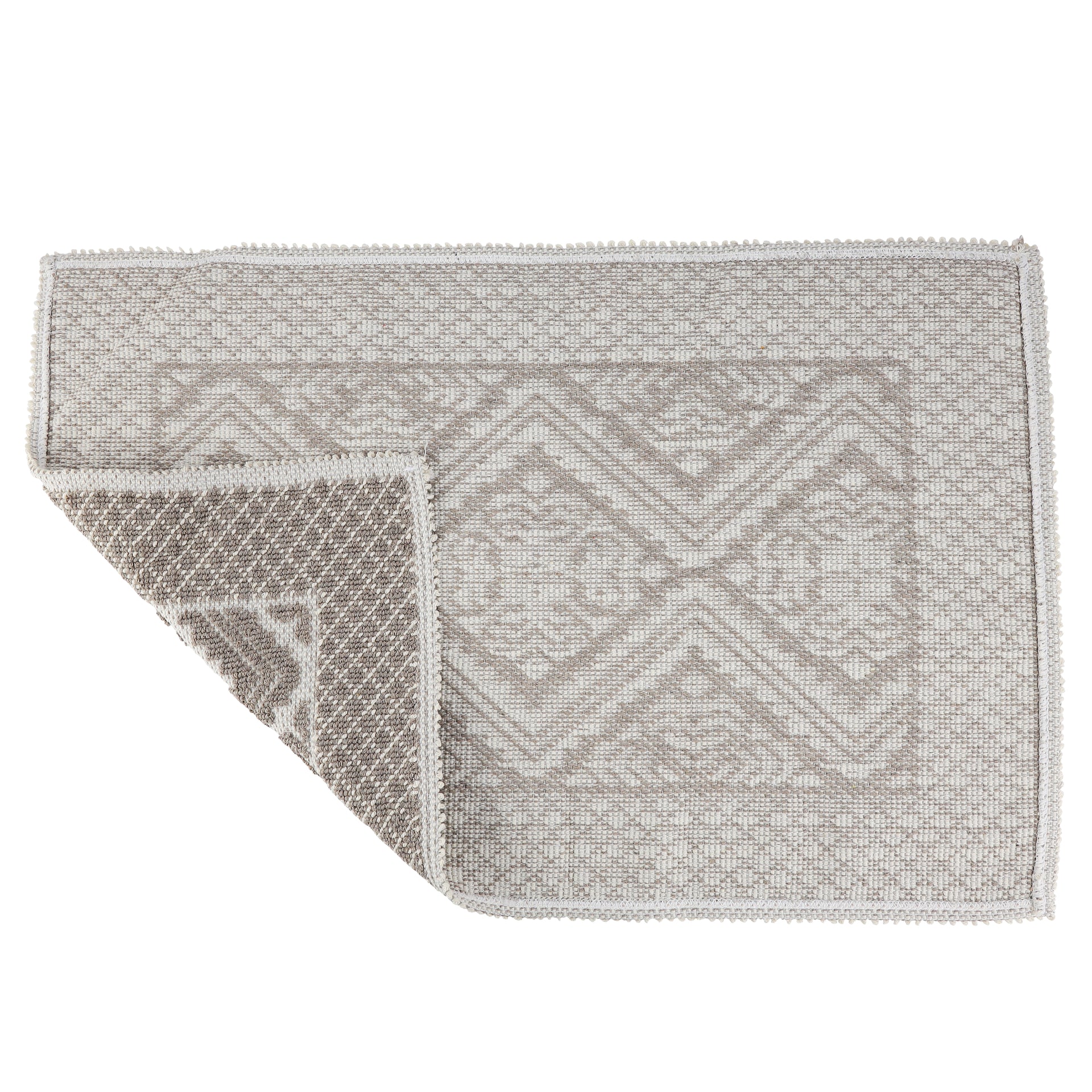 RoyalFord Polyester Door Mat, 80 cm Length x 50 cm Width, Grey