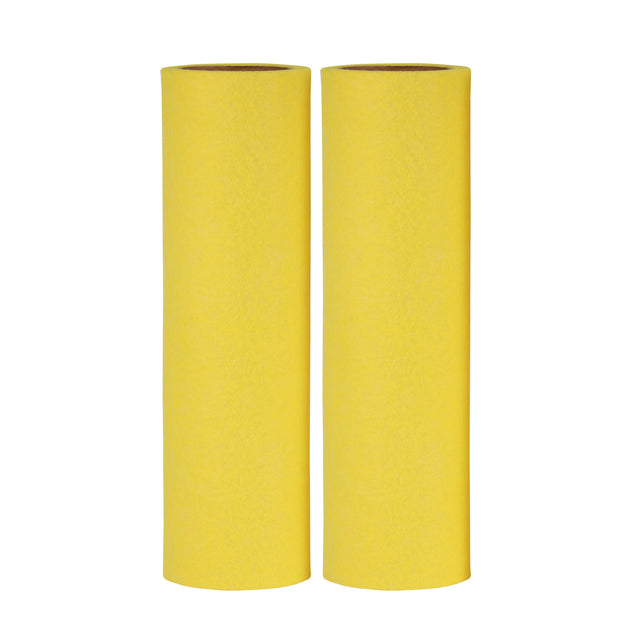 Royalford Royalbright Pack of 2 Cleaning Cloth Roll- RF11072 100% Anti-Bacterial and Super Absorbent Power 50% Polyester, 30% Microfiber and 20% Viscose for Effective Cleaning Yellow