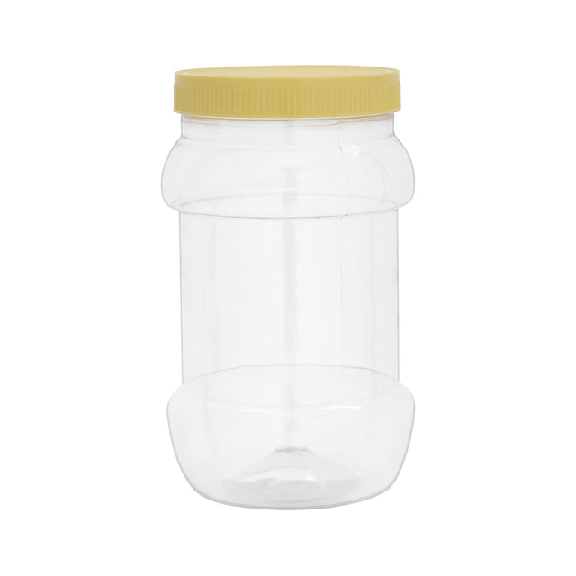 Royalford Round Air-Tight PET Jar, 1500ml Plastic Container, RF11098 Keeps Your Food Fresh Portable and Lightweight Healthier Choice BPA and Odour Free Leak-Proof