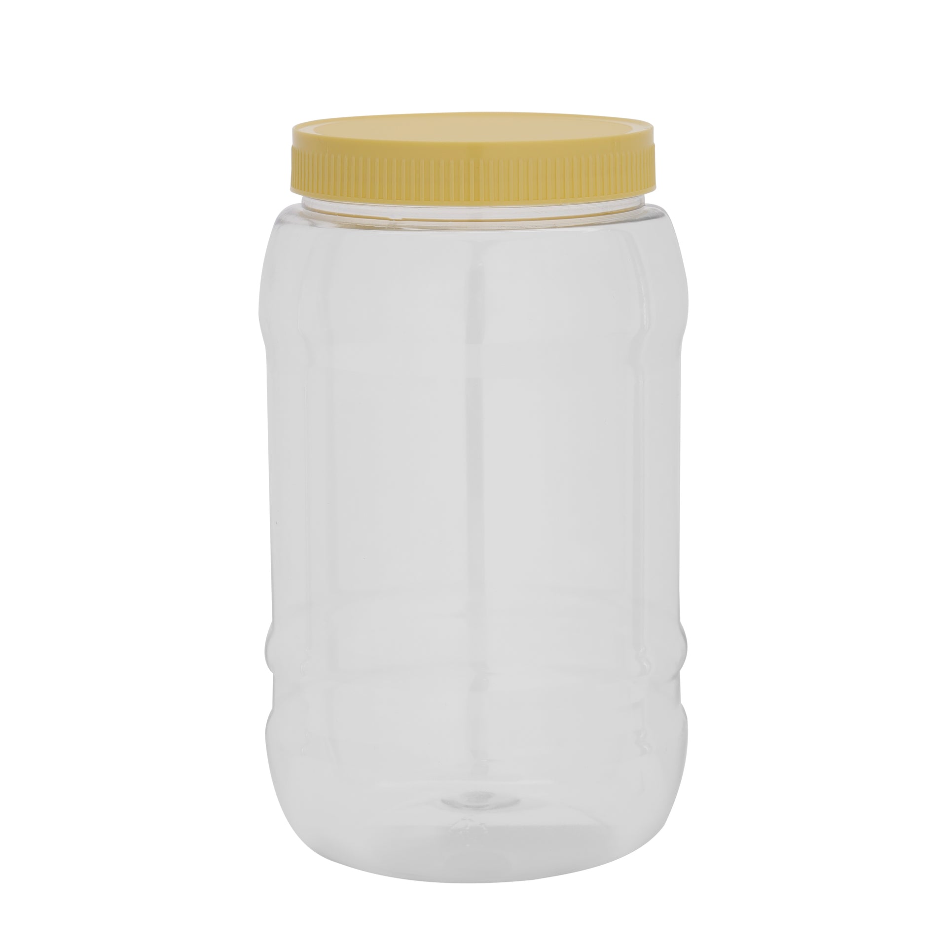 Round Air-Tight Pet Jar 3000ml Plastic Container RF11100 Keeps Your Food Fresh Portable and Lightweight Healthier Choice BPA and Odour Free Leak-Proof 3000ml