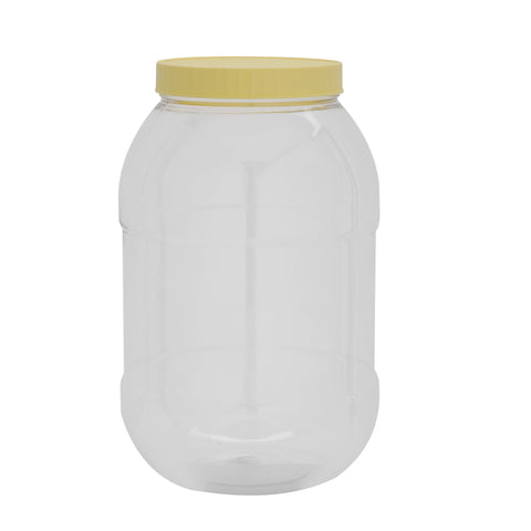 Round Air-Tight Pet Jar, 5000ml Plastic Container, RF11101 | Keeps Your Food Fresh | Portable and Lightweight | Healthier Choice | BPA and Odour Free | Leak-Proof