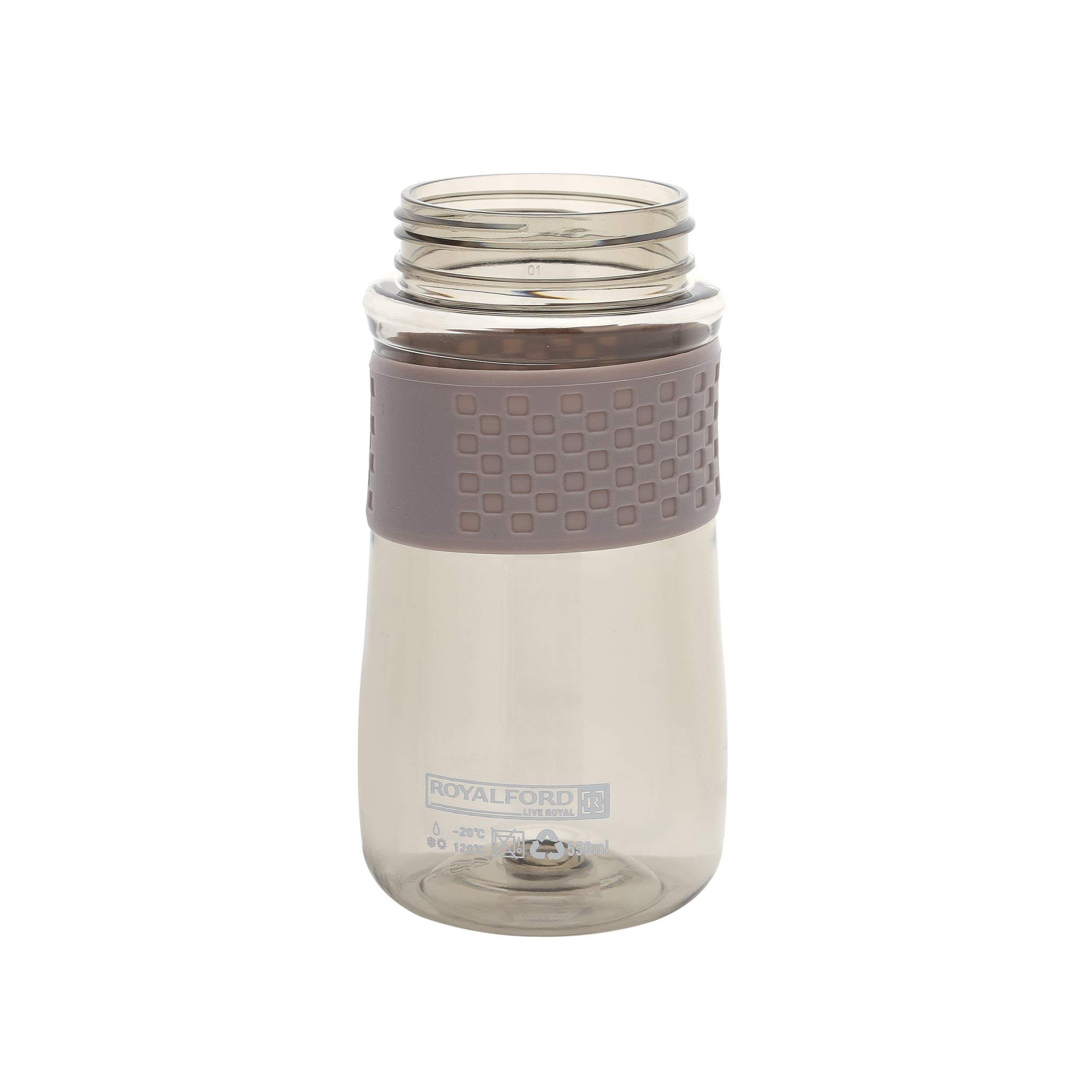 Royalford  Water Bottle, 100% BPA-Free Plastic Bottle, RF11106 | One-Press Open Lid | Leak-proof Design for Teenager, Adult, Sports, Gym, Fitness, Outdoor, Cycling, School & Office Multicolour 550ml