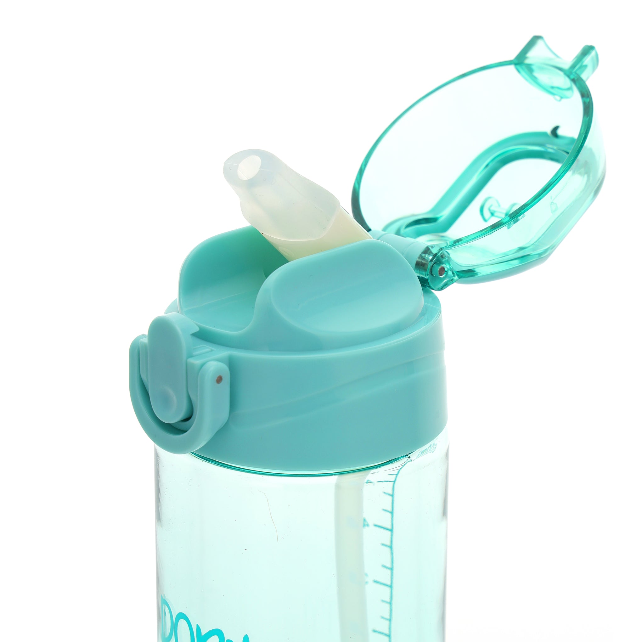 Sports Water Bottle One-Press Open Lid Blue 600ml