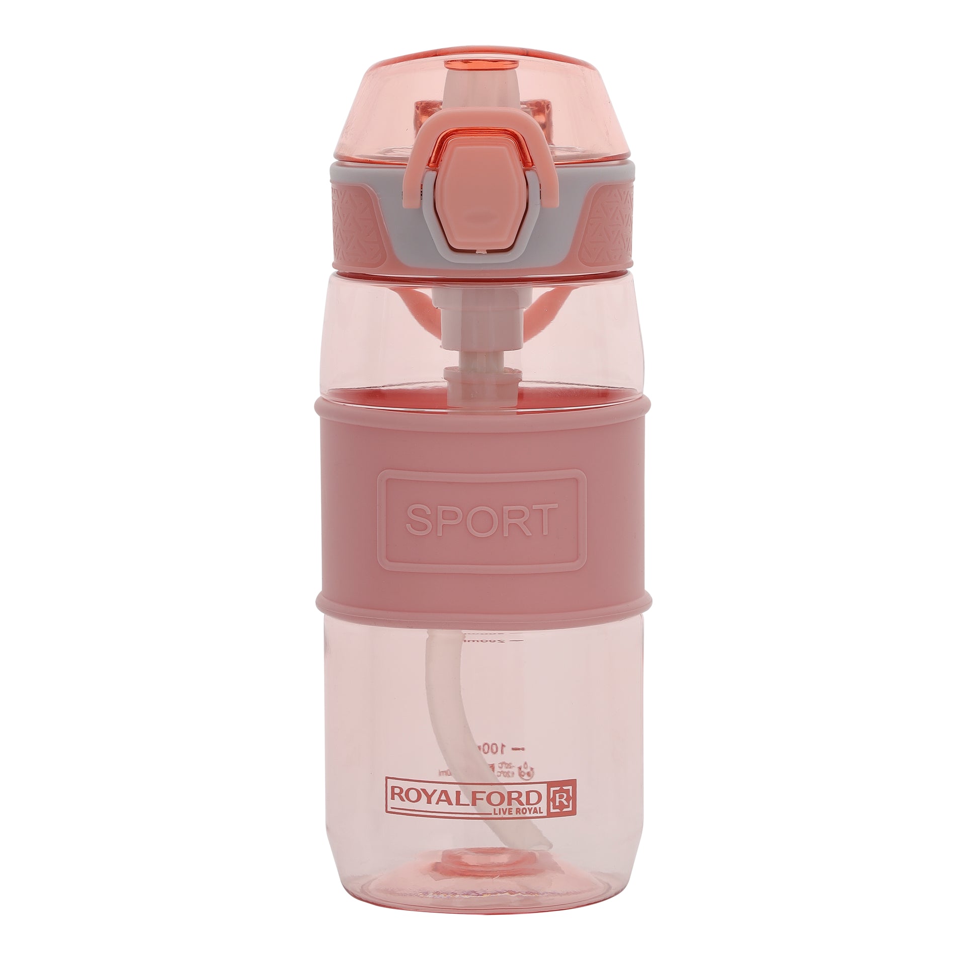 One-Press Open Lid Water Bottle Blue 550ml
