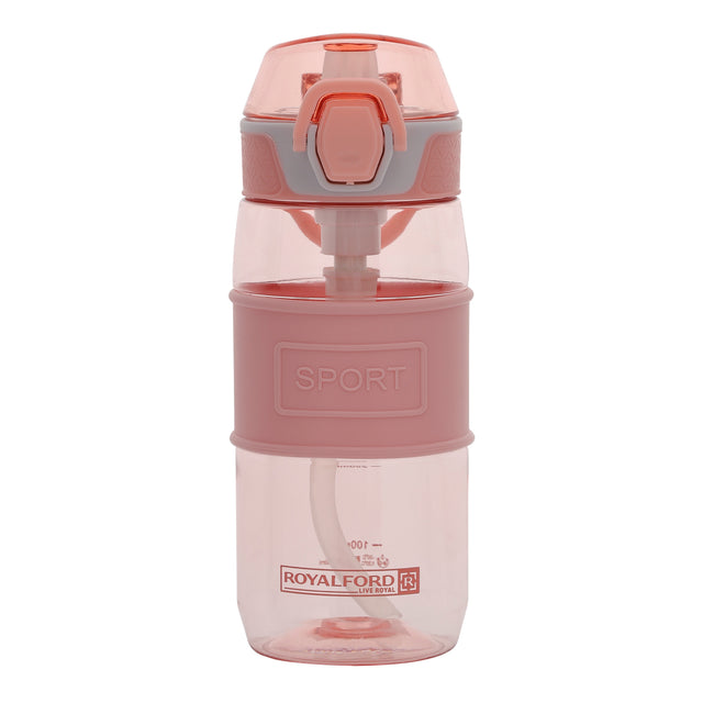 RF11111 550ml Water Bottle | BPA-Free Leak-Proof Sports Bottle with One-Press Open Lid | Food-Grade Polymer Bottle with Carry Loop | Gym, Fitness, Travel, School & Office Use