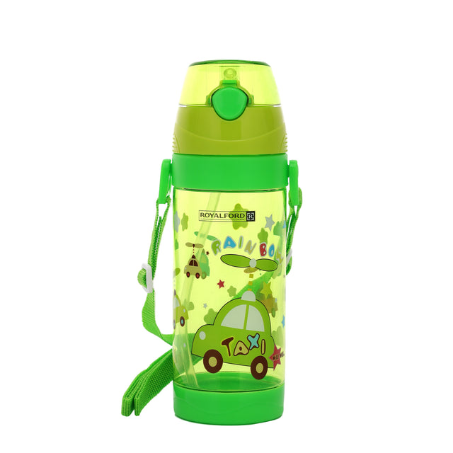 One-Press Open Lid Water Bottle Blue 550ml