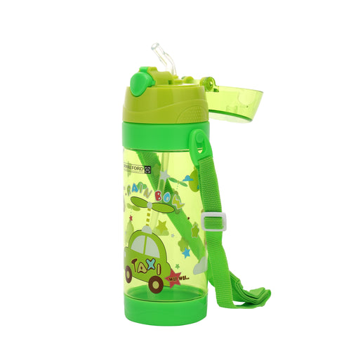 One-Press Open Lid Water Bottle Blue 550ml
