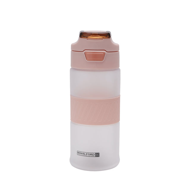Water Bottle With Push Button Cap Blue 650ml