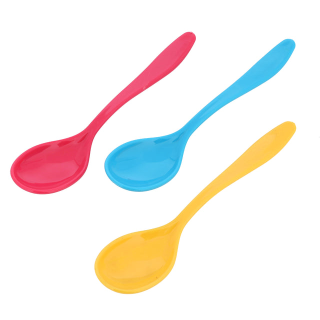 RoyalFord 6pcs Boutique Spoon, Premium Quality Plastic Spoon, RF11130 Nonstick Kitchen Spoons for Mixing, Multicolor