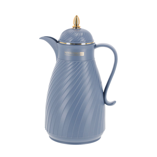 Royalford Hani 1 L Vacuum Flask- RF11227| Glass Vacuum Flask with Glass Inner| Keeps Your Drinks Hot or Cold, Asbestos-Free and Hygienic| Leak-Proof and Portable Design| Suitable for Indoor and Outdoor Use Multicolour