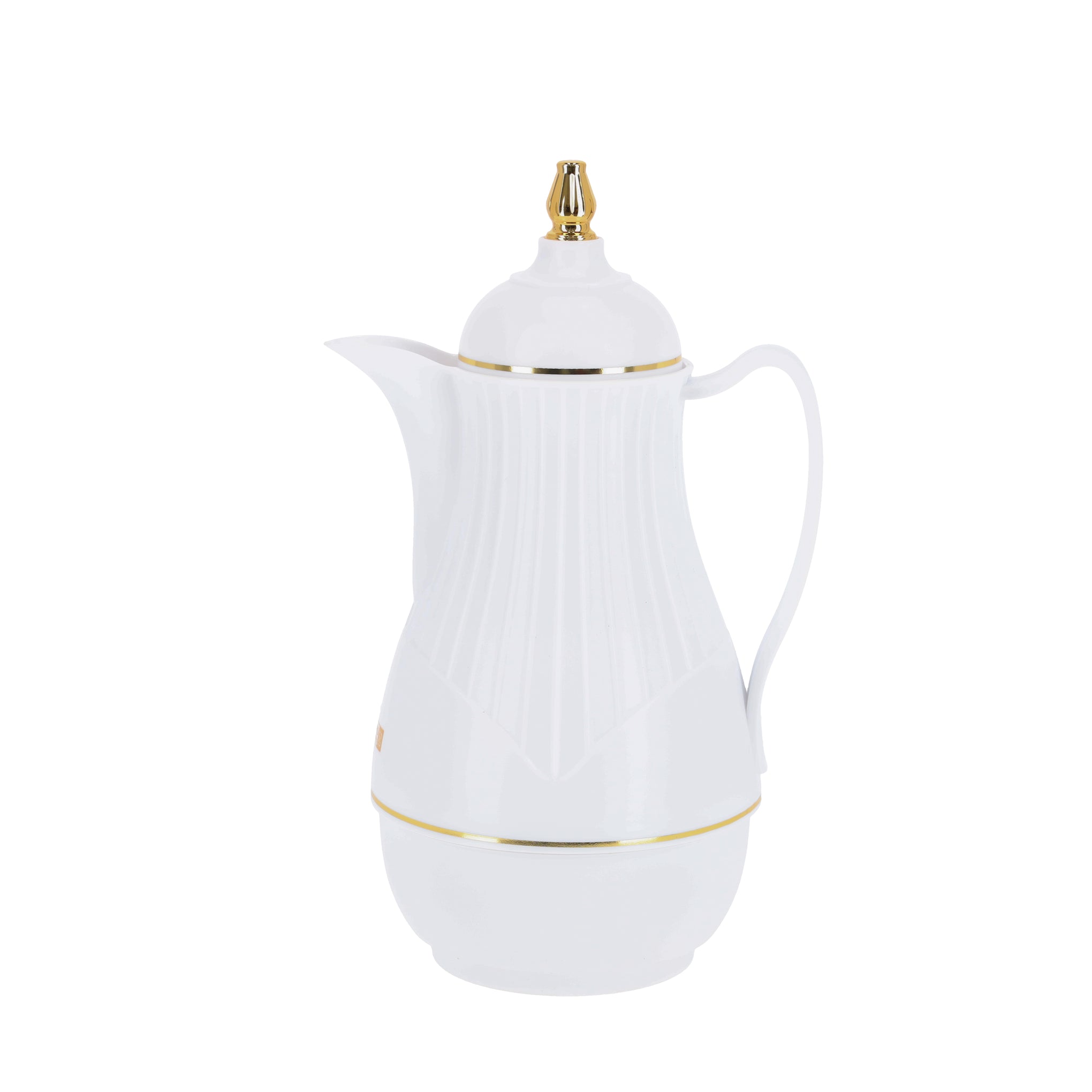 Royalford Hadi 1 L Vacuum Flask- RF11228| Glass Vacuum Flask with Glass Inner| Keeps Your Drinks Hot or Cold, Asbestos-Free and Hygienic| Leak-Proof and Portable Design| Suitable for Indoor and Outdoor Use White