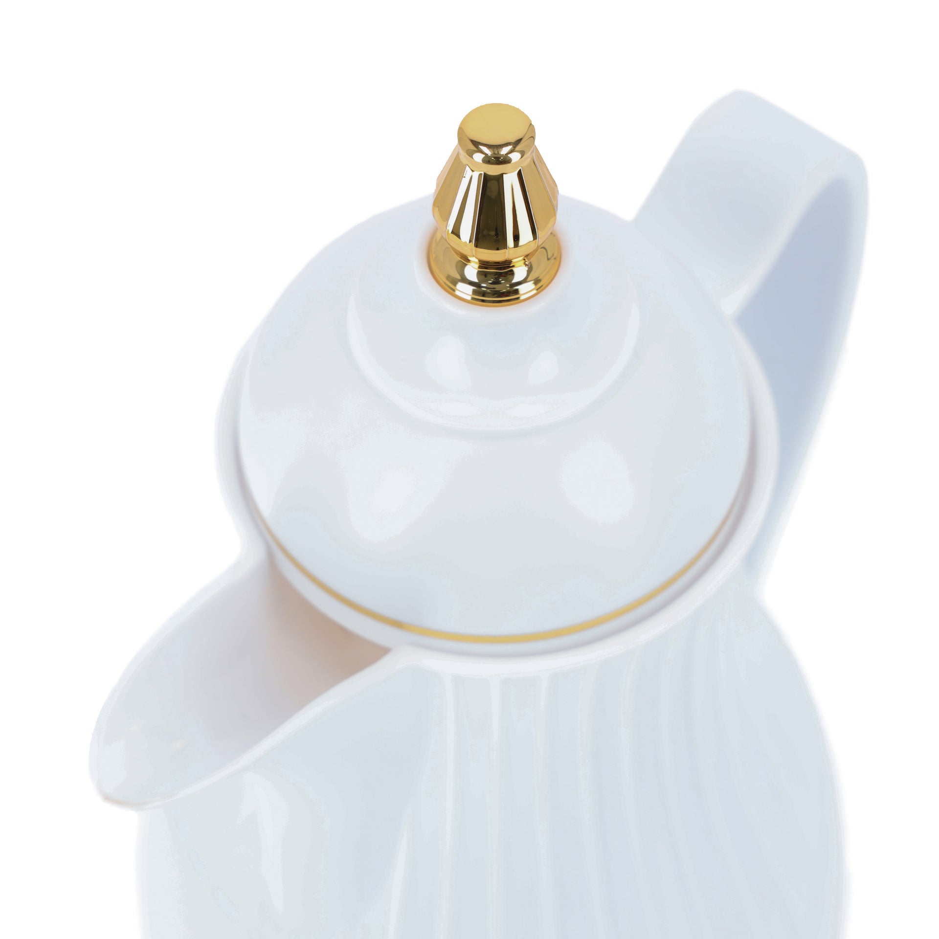 Royalford Hadi 1 L Vacuum Flask- RF11228| Glass Vacuum Flask with Glass Inner| Keeps Your Drinks Hot or Cold, Asbestos-Free and Hygienic| Leak-Proof and Portable Design| Suitable for Indoor and Outdoor Use White