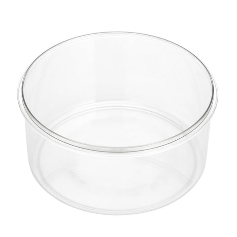 Royalford 2350 ML Round Airtight Container With A Lid-RF11256 Plastic Container With A Silicone Sealing Ring Fitted Lid Transparent, TRANSPARENT