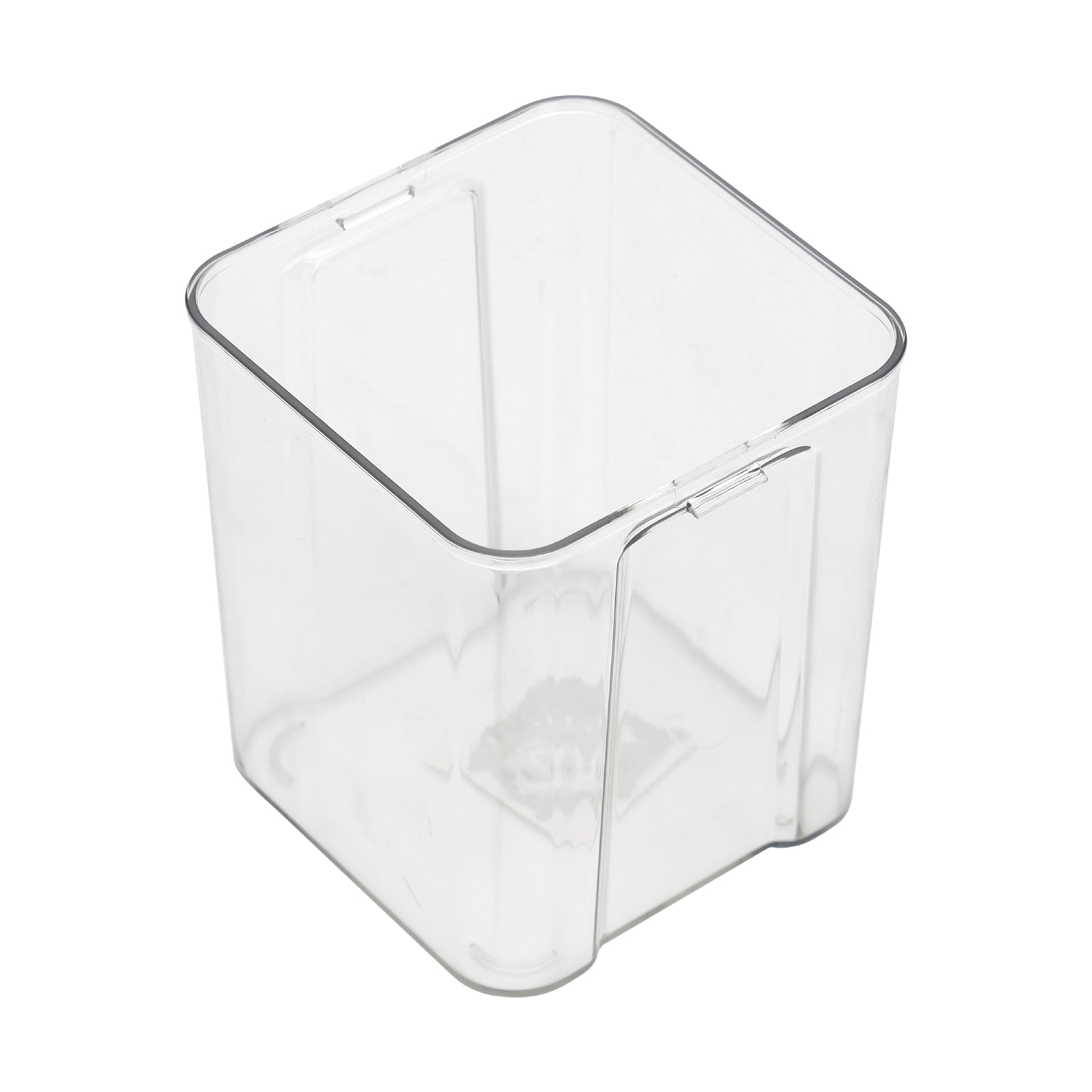 Royalford 700 ML Square Airtight Container With A Lid-RF11258 Plastic Container With A Silicone Sealing Ring Fitted Lid Transparent TRANSPARENT