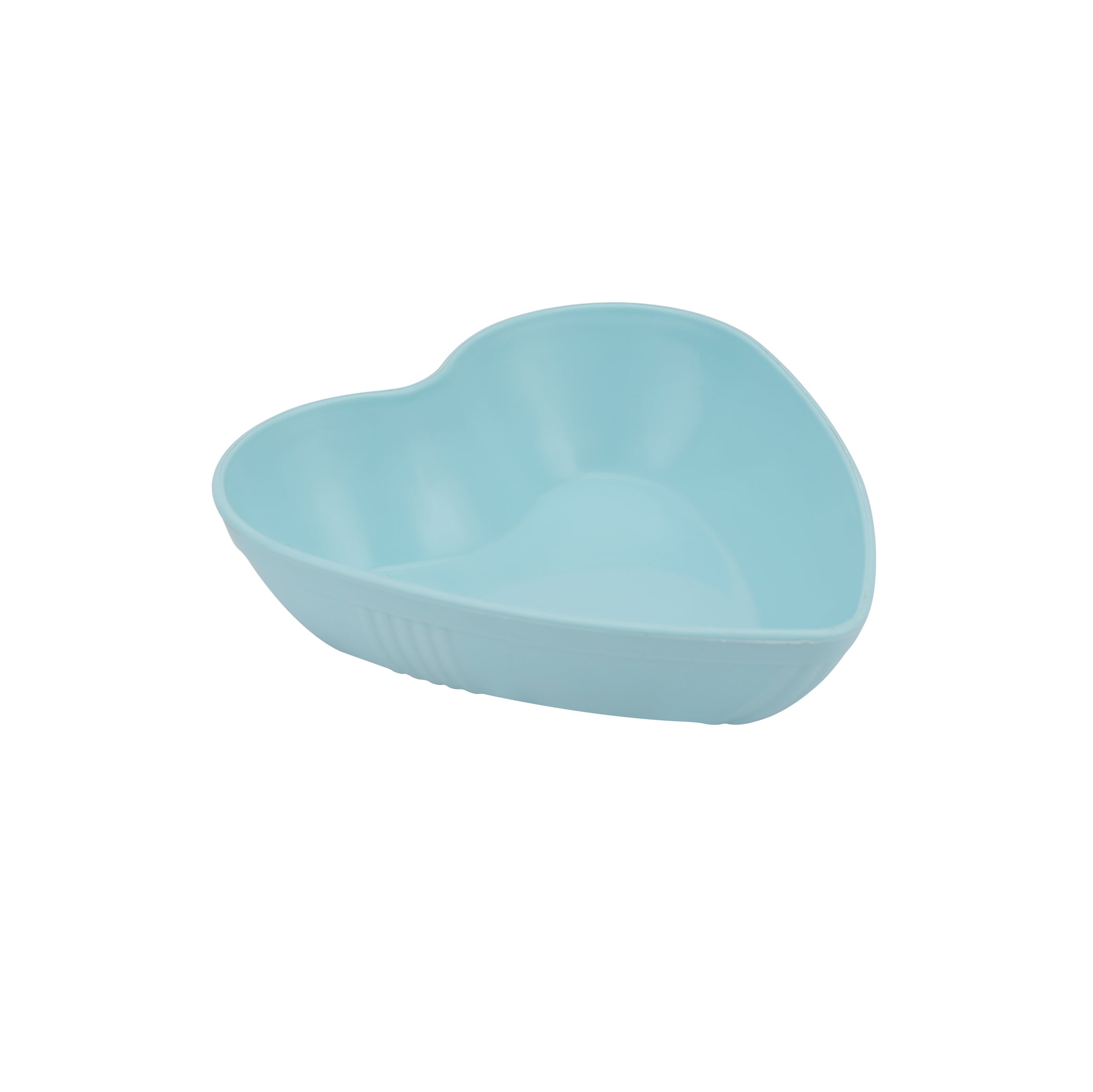 6Pcs Heart Shape Snack Plate Set Premium Plasticware Made In Turkey Assorted Colors