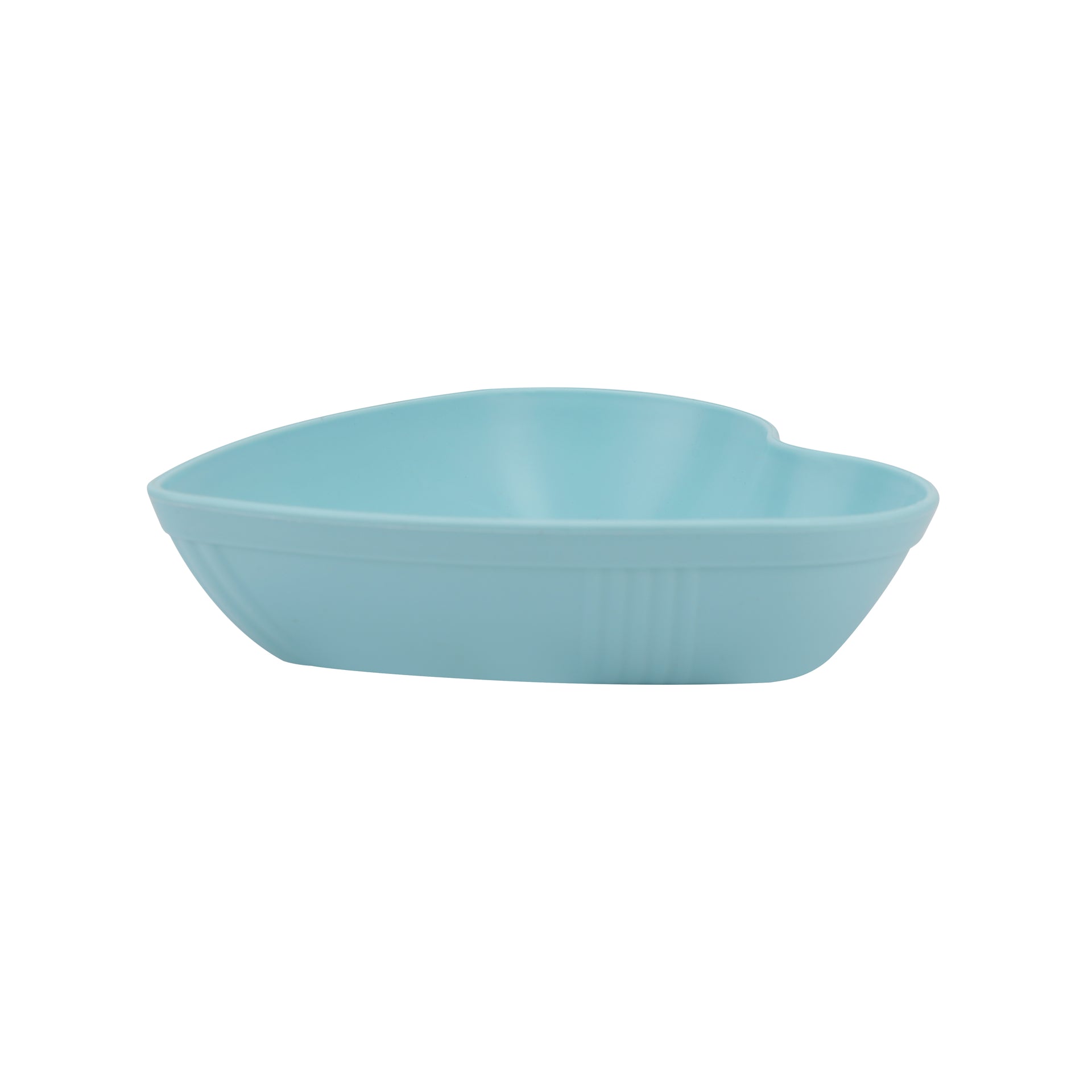 6Pcs Heart Shape Snack Plate Set Premium Plasticware Made In Turkey Assorted Colors