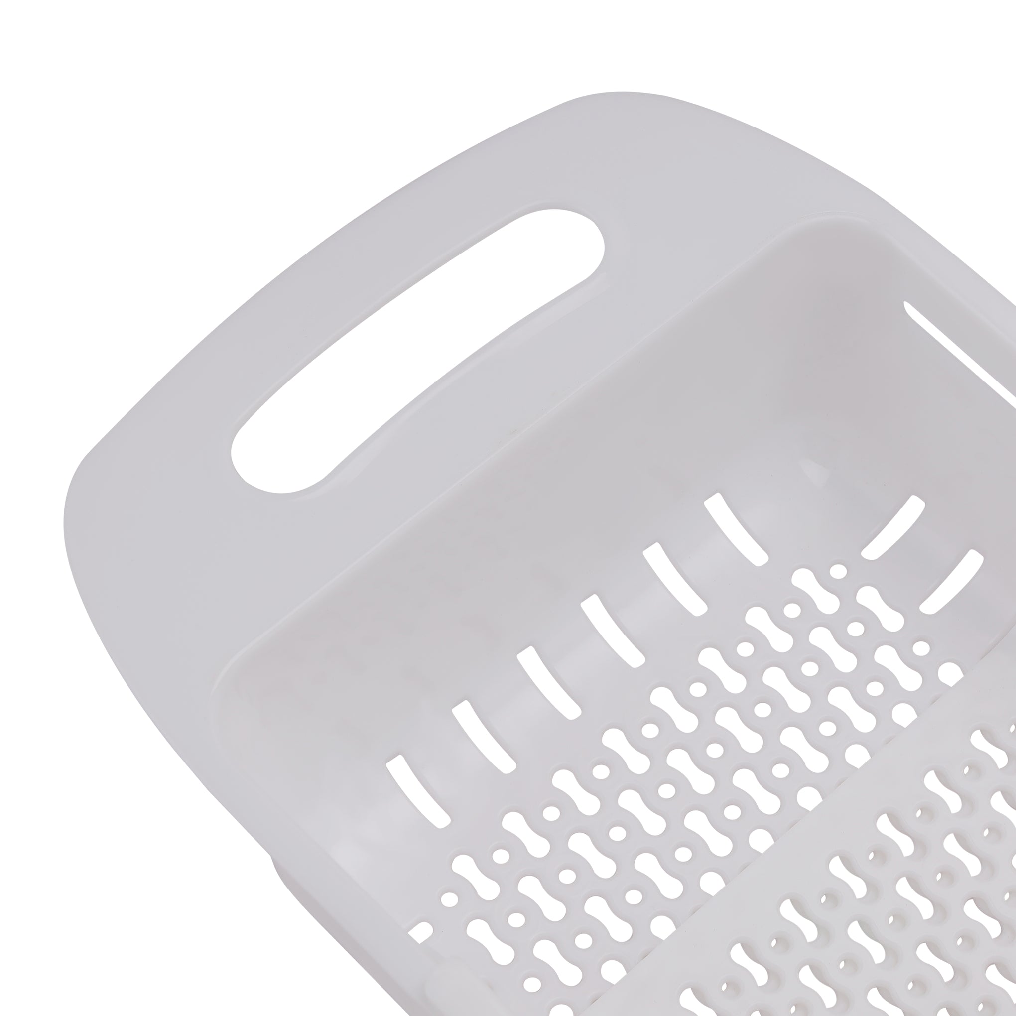 Royalford Adjustable Strainer-RF11302 PP Plastic Multi-Purpose Extendable Colander for Washing and Draining Rice, Fruits, Vegetable and Straining, White