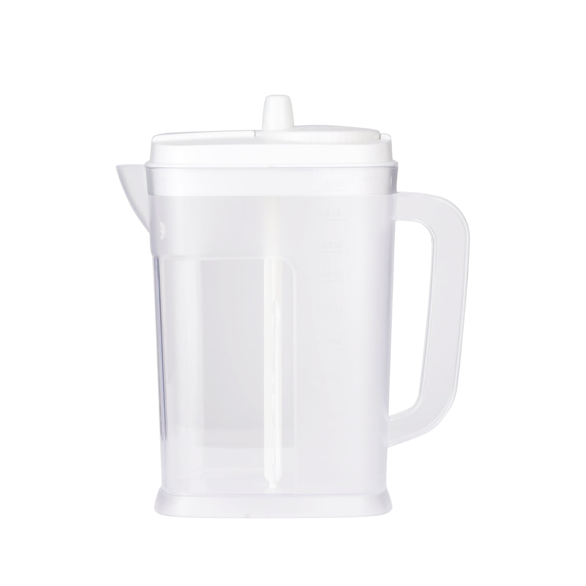 Mixer Jug Water Jug With Unique Mixing Wand Quick And Easy Polystyrene Mixer Jug For Mixing Juices Clear 2.25Liters