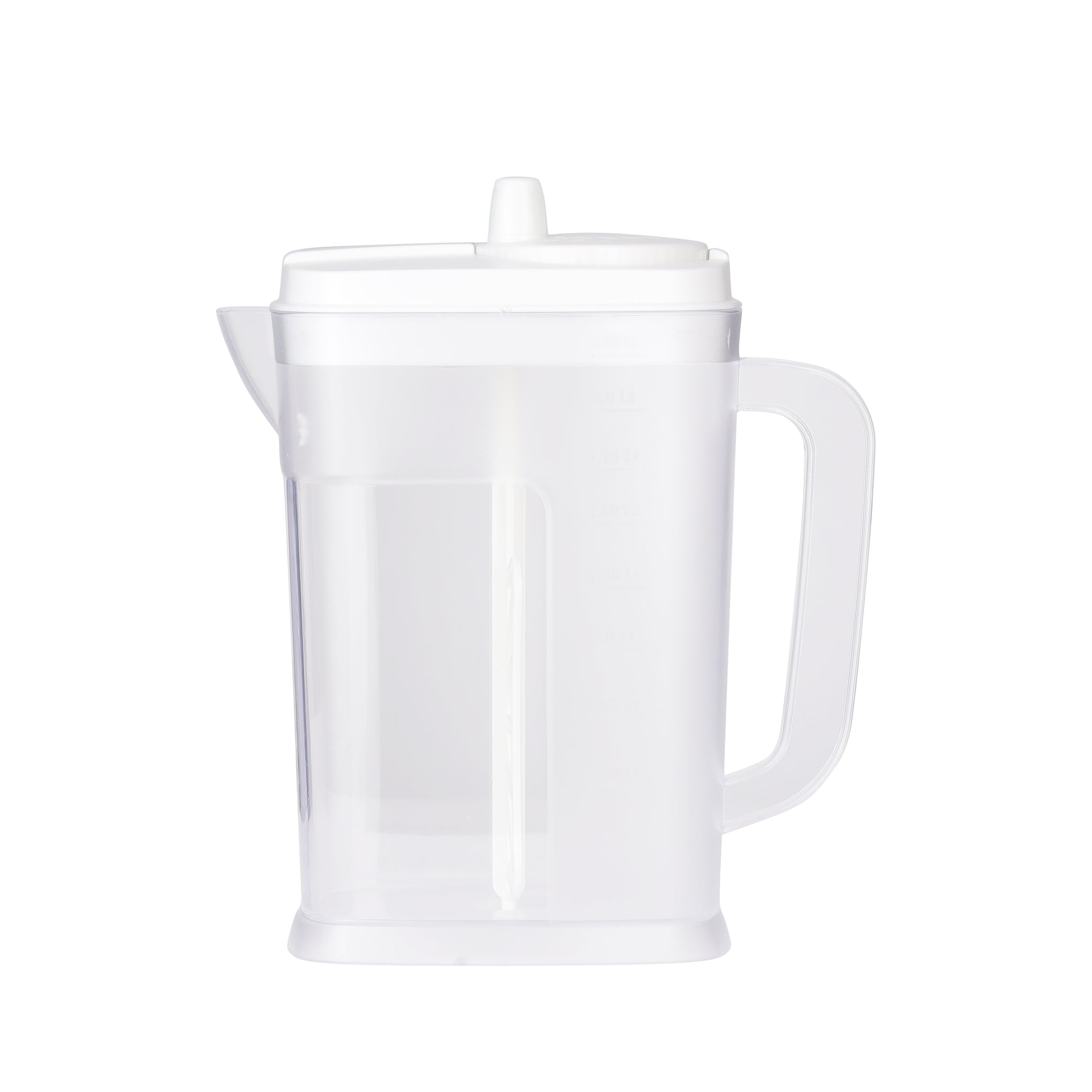 Mixer Jug Water Jug With Unique Mixing Wand Quick And Easy Polystyrene Mixer Jug For Mixing Juices Clear 2.25Liters