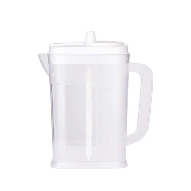 Mixer Jug Water Jug With Unique Mixing Wand Quick And Easy Polystyrene Mixer Jug For Mixing Juices Clear 2.25Liters
