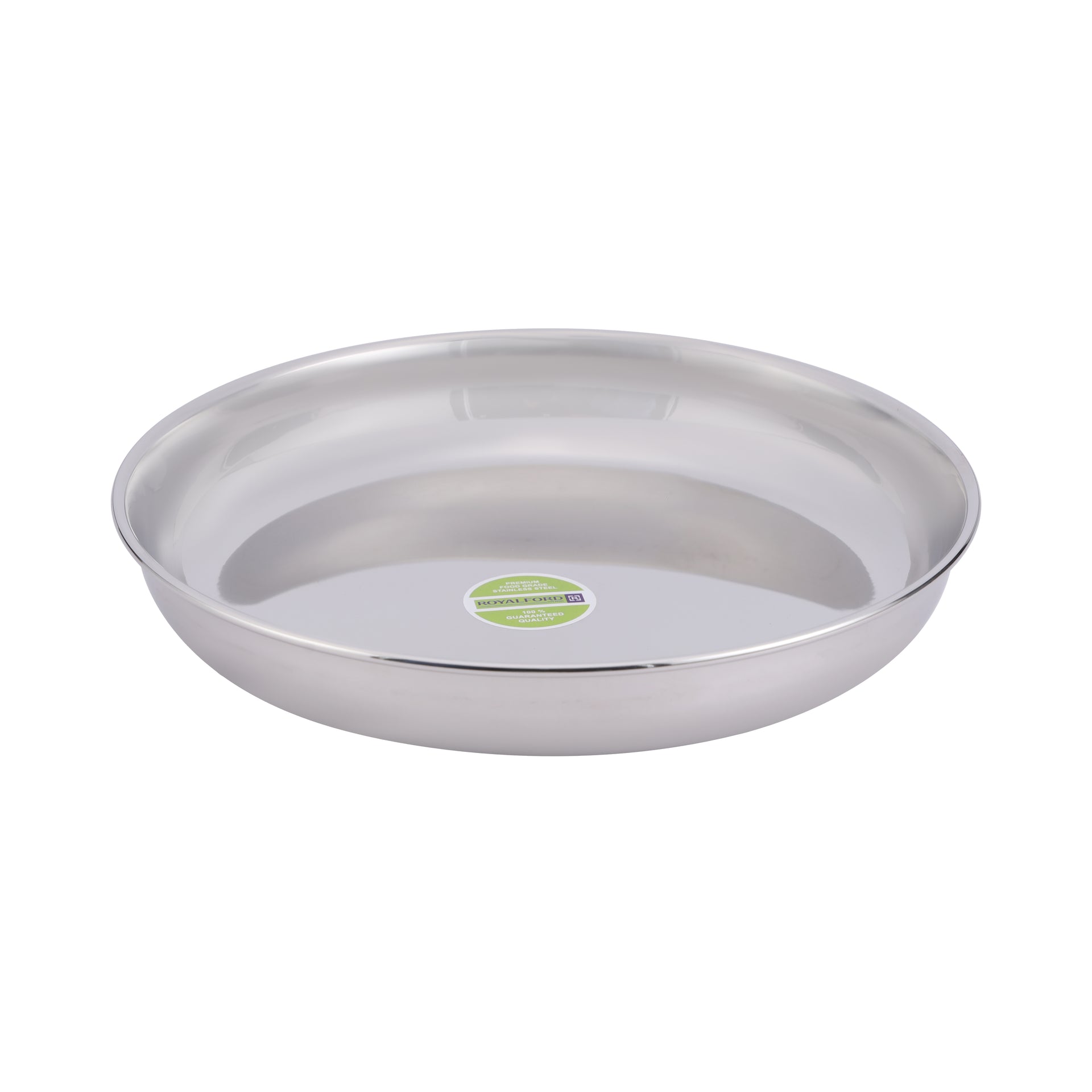 Stainless Steel Rice Plate Unbreakable Plate Suitable For Rice Roti Snacks 100% Food-Grade Bpa-Free Multi-Purpose Plate Silver 21cm